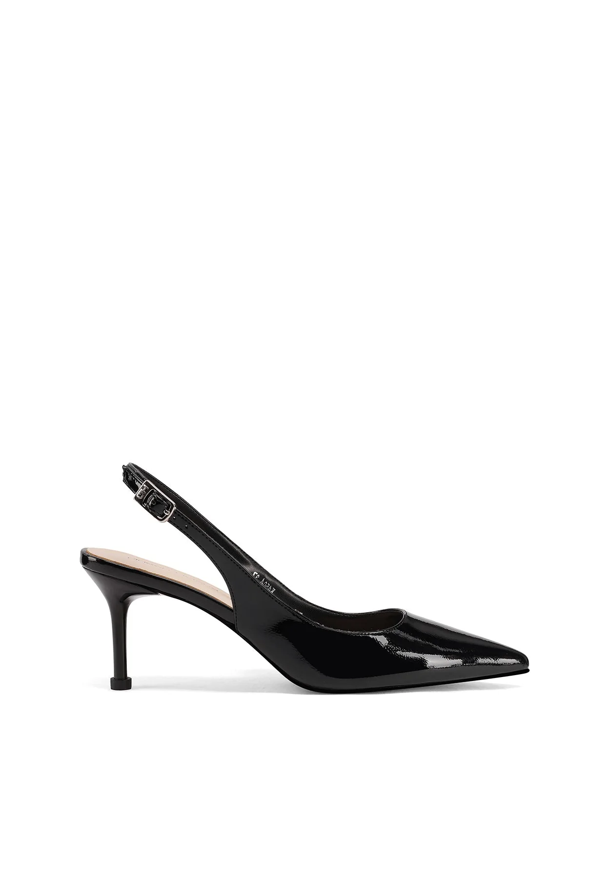 Décolleté slingback in vernice con tacco medio K4504