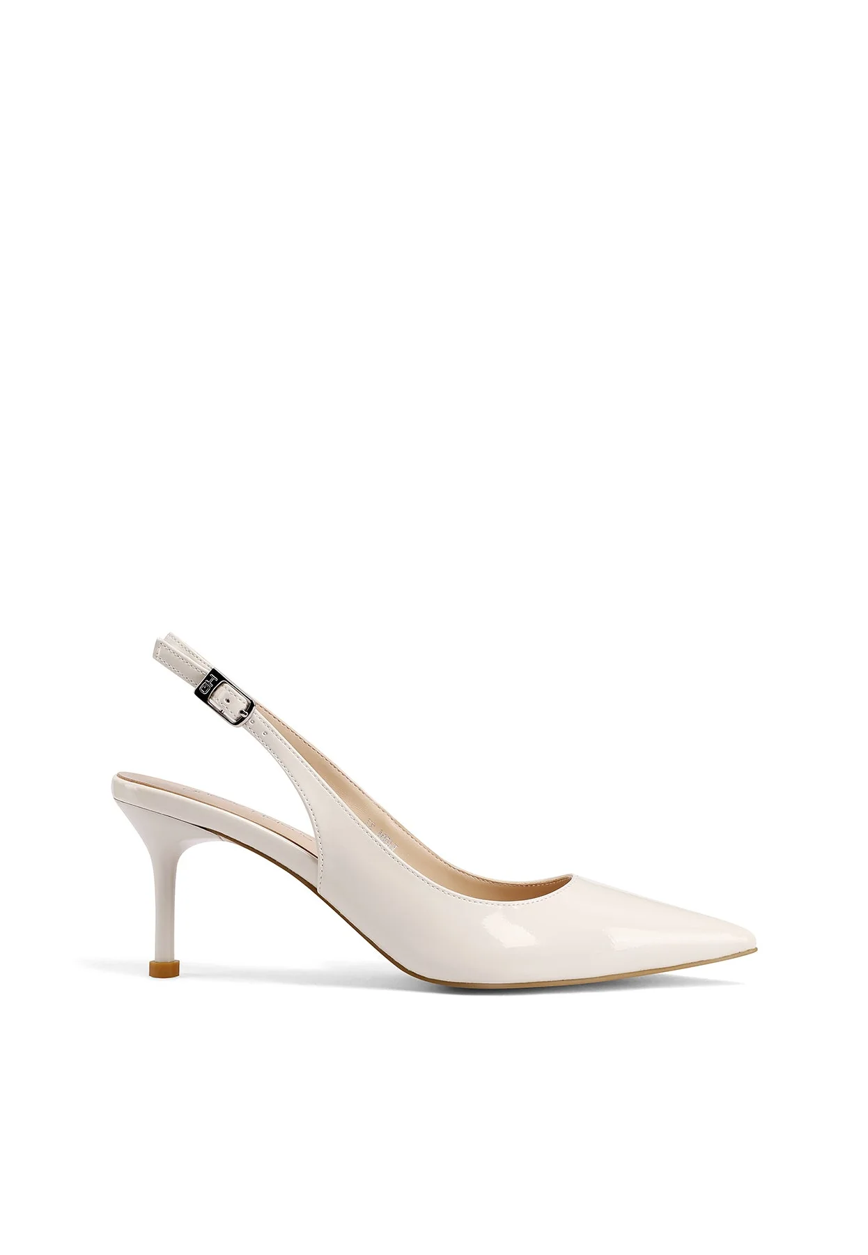 Décolleté slingback in vernice con tacco medio K4504 - Image 10