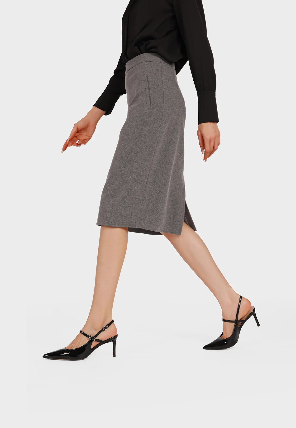 Décolleté slingback con tacco a spillo medio K4507 - Image 16