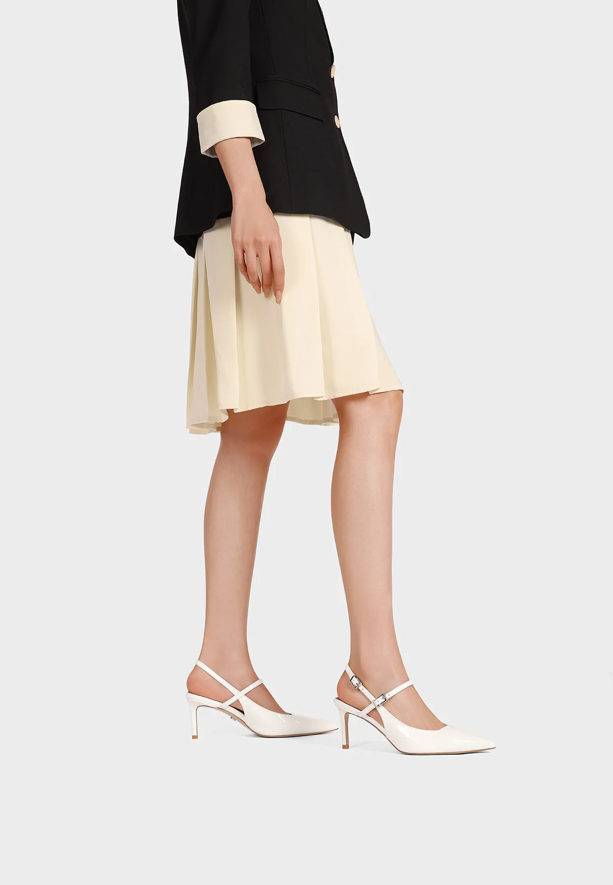 Décolleté slingback con tacco a spillo medio K4507 - Image 17