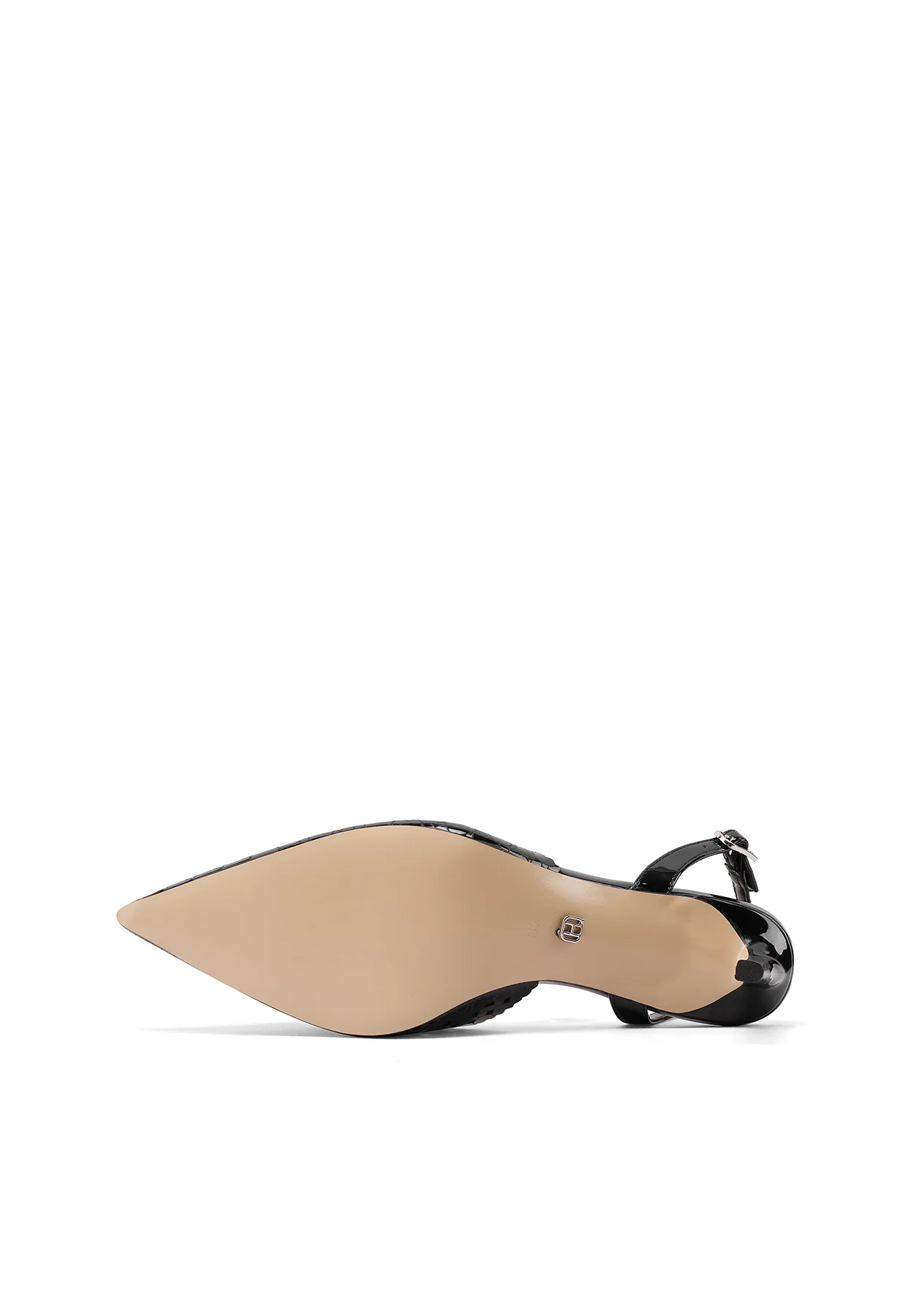 Decolletè slingback traforate a cuoricini con tacco K4508 - Image 7