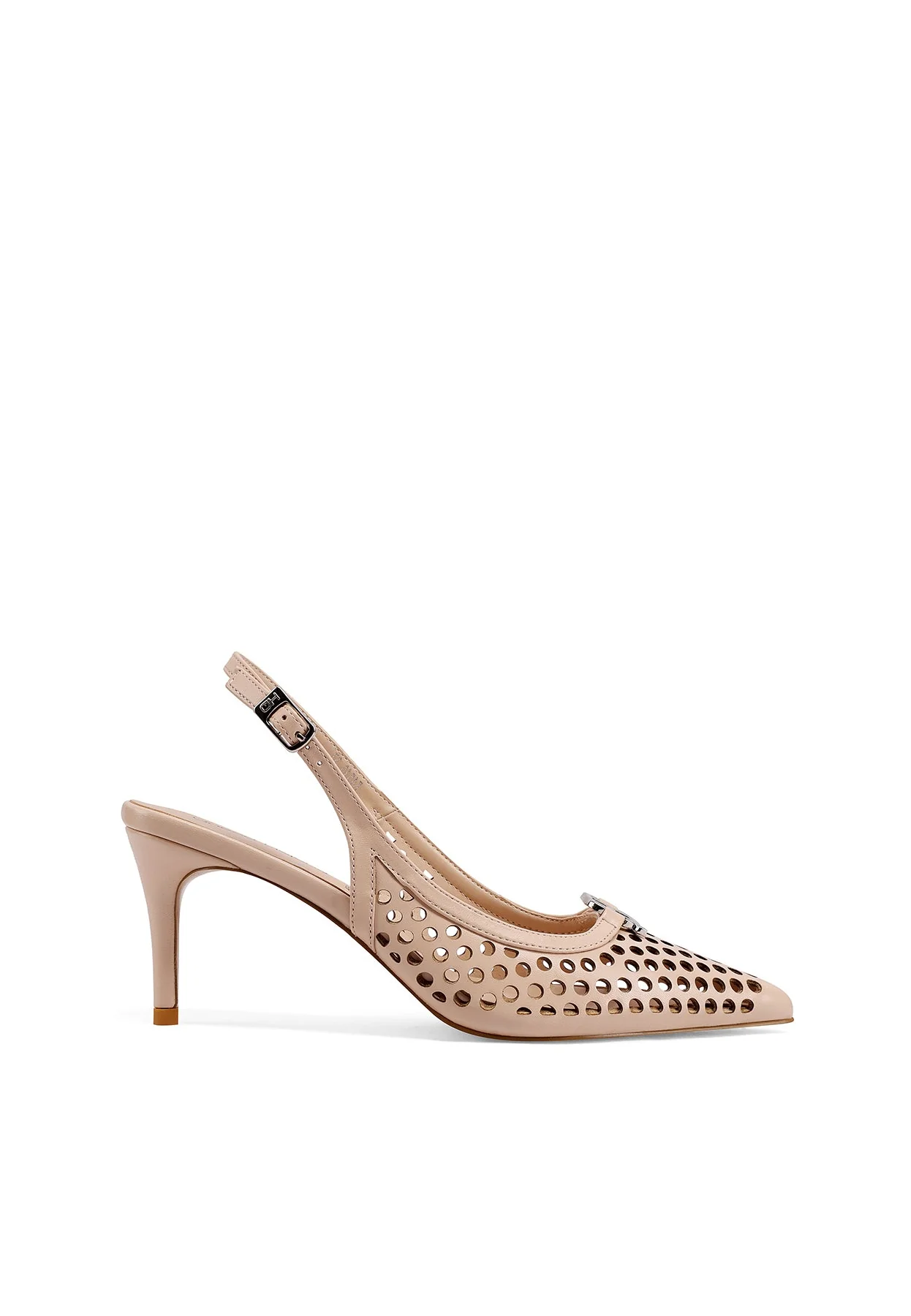 Decolletè Slingback traforata a punta con tacco K4510 - Image 10