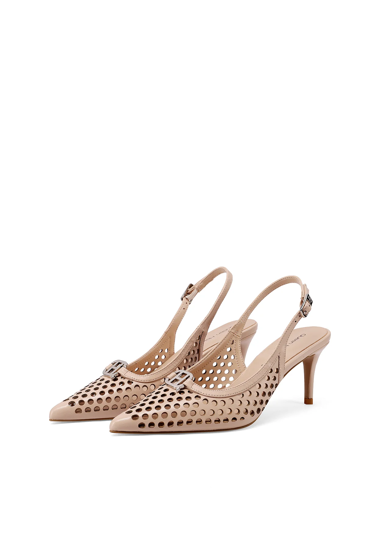 Decolletè Slingback traforata a punta con tacco K4510 - Image 11