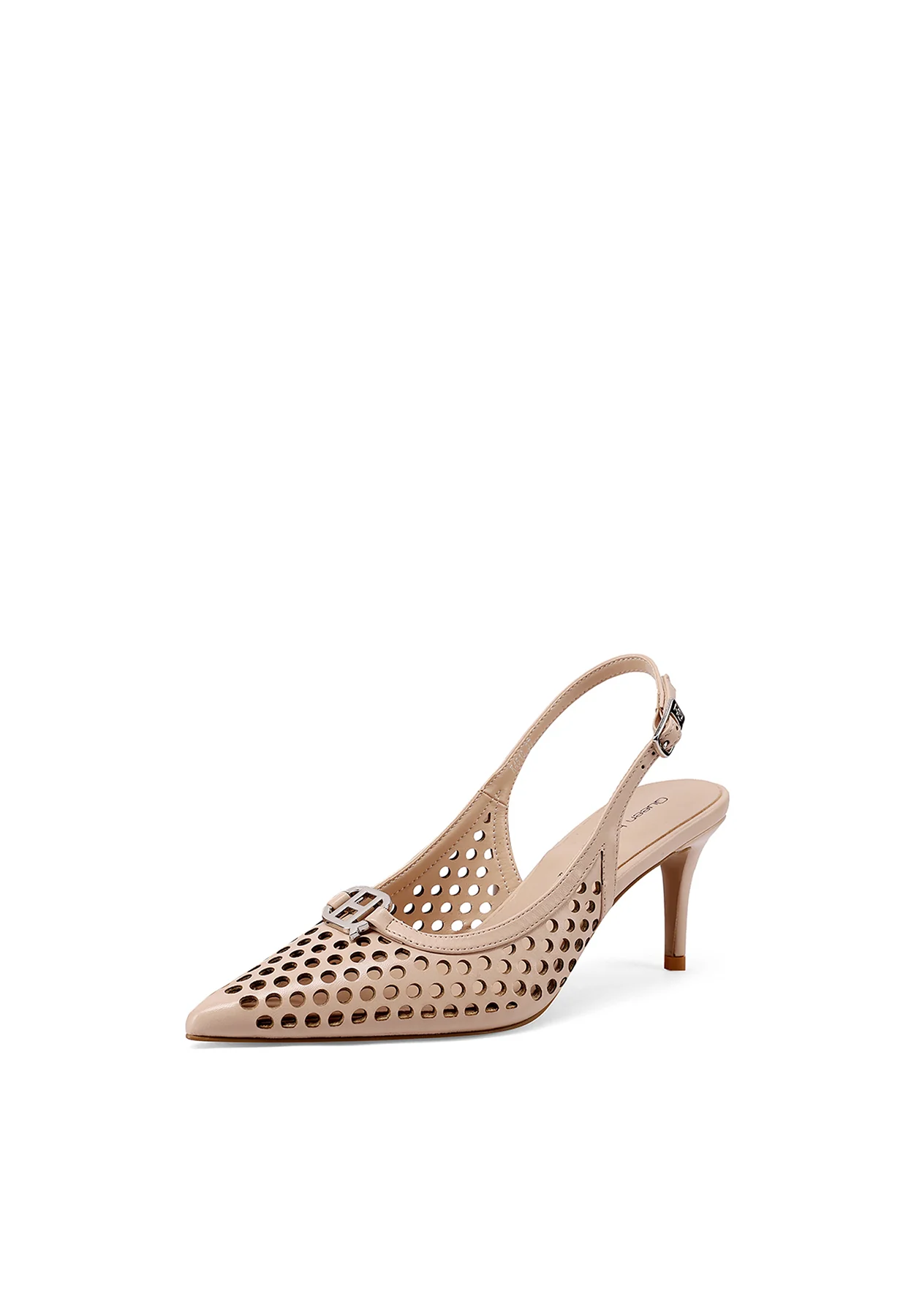 Decolletè Slingback traforata a punta con tacco K4510 - Image 12