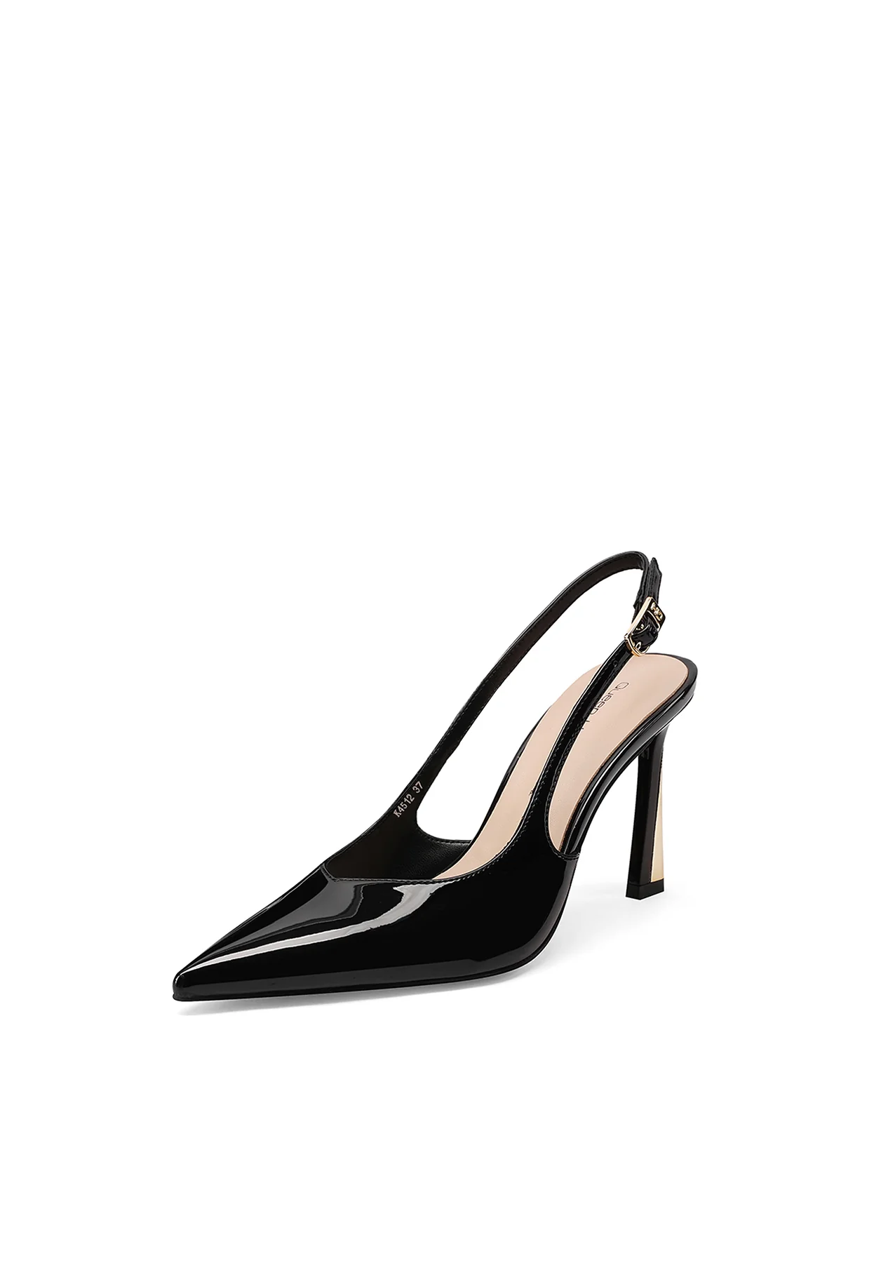Decolleté slingback eleganti con tacco oro K4512 - Image 11