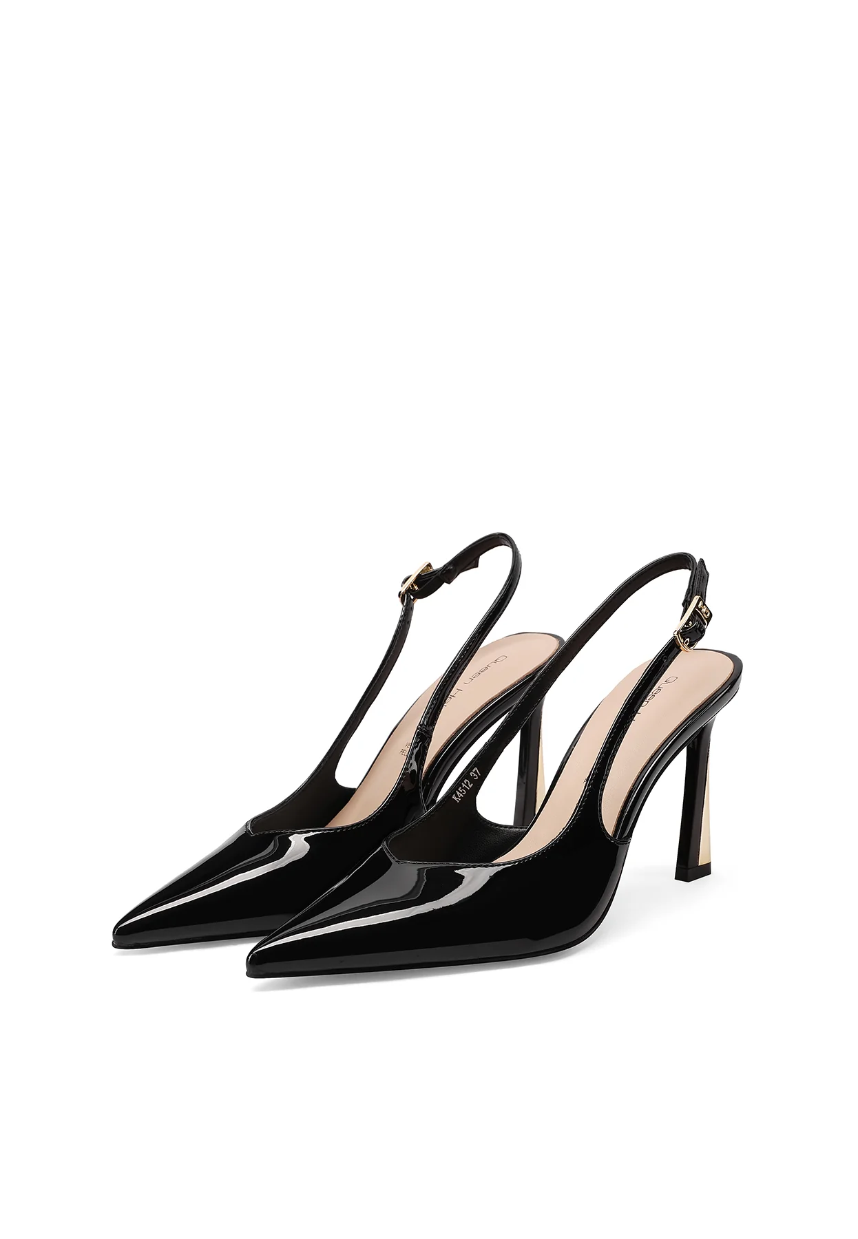 Decolleté slingback eleganti con tacco oro K4512 - Image 12