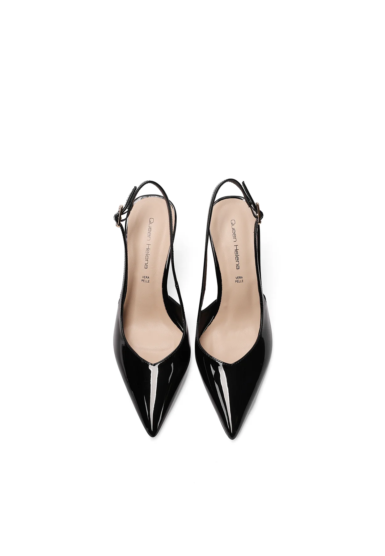 Decolleté slingback eleganti con tacco oro K4512 - Image 14