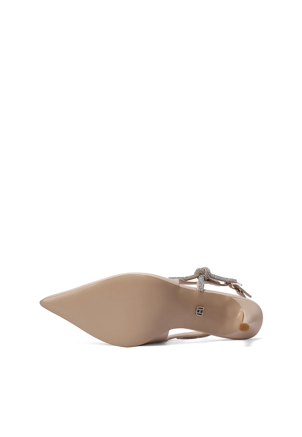 Decolletè Slingback a punta con fiocco strass e tacco K4517 - Image 13