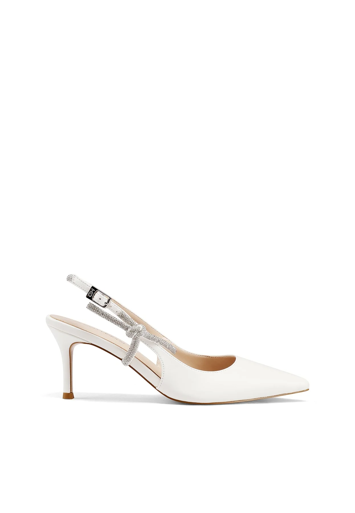 Decolletè Slingback a punta con fiocco strass e tacco K4517 - Image 16