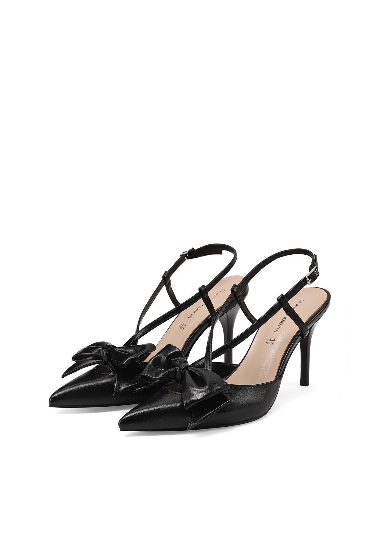 Decolletè Slingback elegante con maxi fiocco e tacco alto K4524 - Image 3