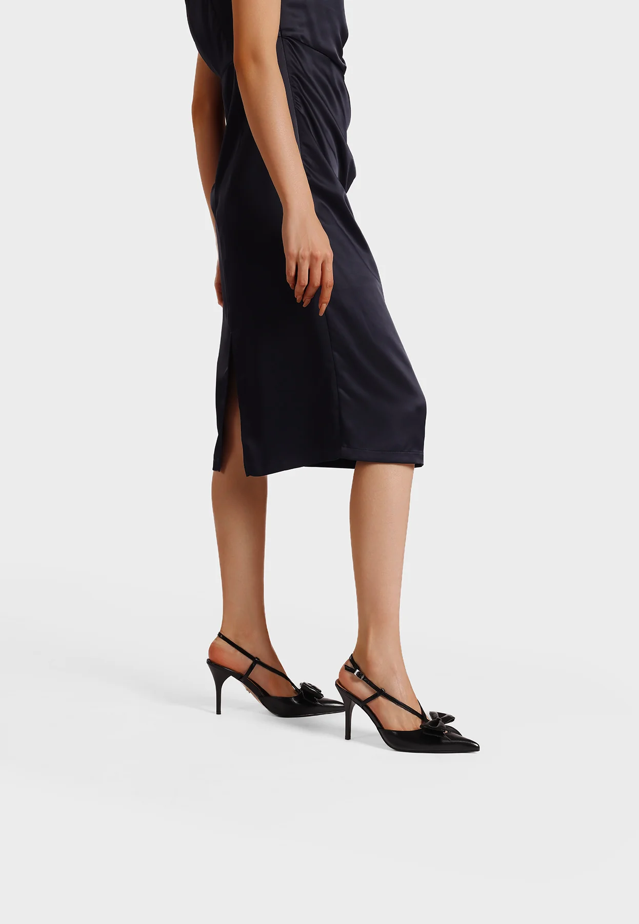 Decolletè Slingback elegante con maxi fiocco e tacco alto K4524 - Image 8