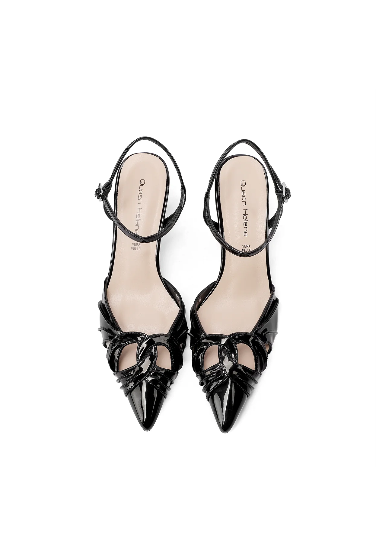 Slingback eleganti con intrecci e tacco medio slanciato K4527 - Image 21