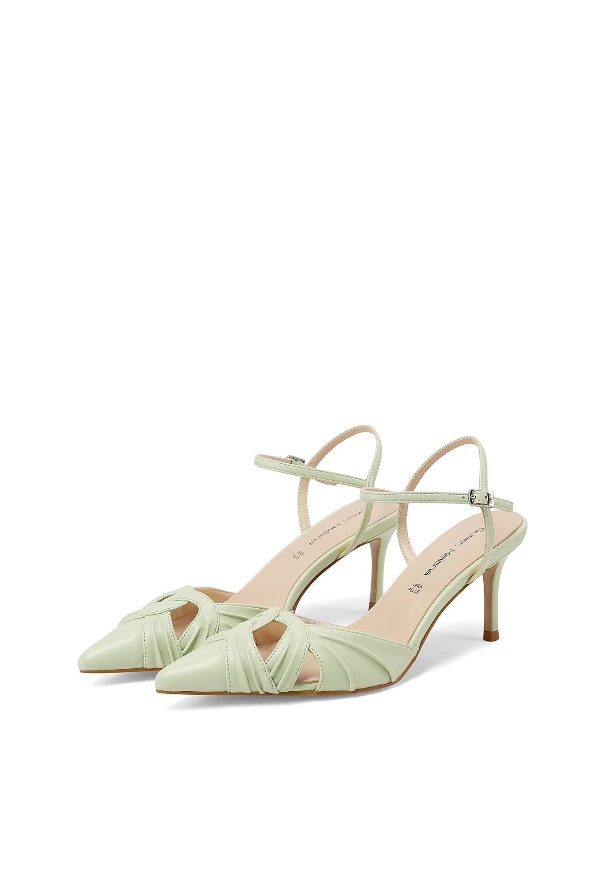 Slingback eleganti con intrecci e tacco medio slanciato K4527 - Image 4