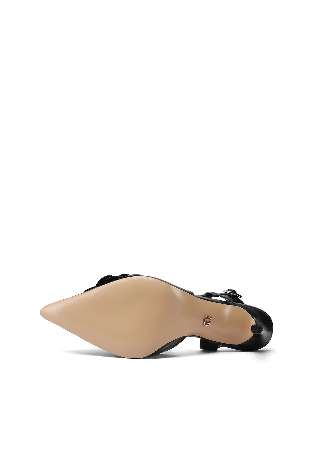 Décolleté slingback con fiore 3D e tacco alto K4528 - Image 7