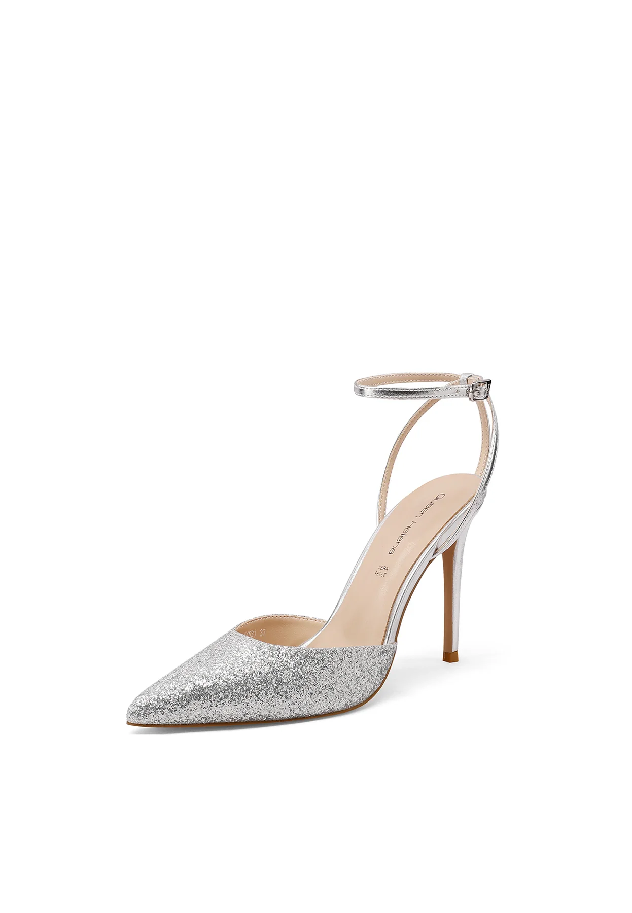 Decolletè Slingback glitter con tacco alto K4531 - Image 4