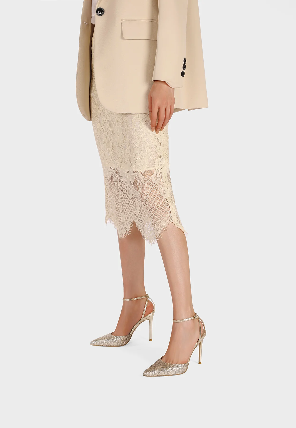 Decolletè Slingback glitter con tacco alto K4531 - Image 9