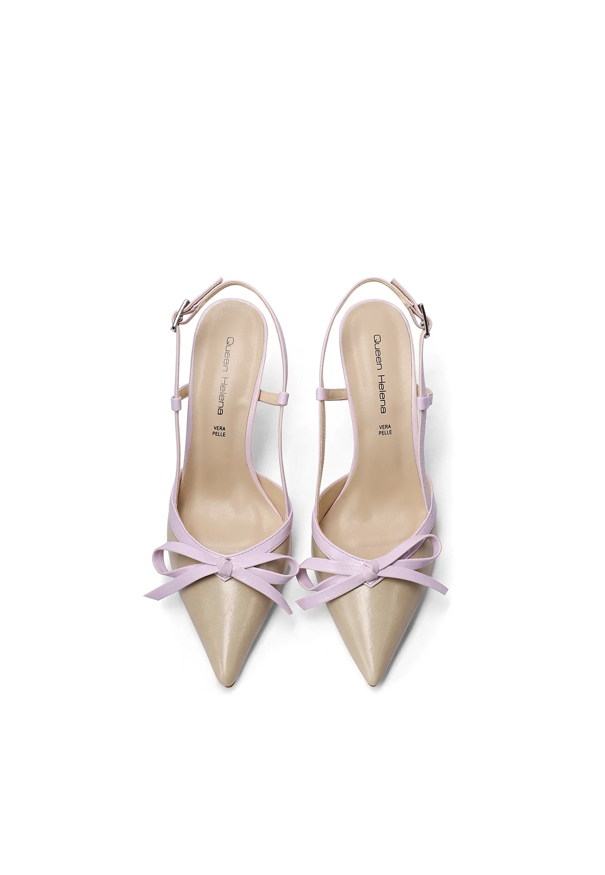 Decolletè Slingback elegante con nodo frontale e tacco alto K4537 - Image 14