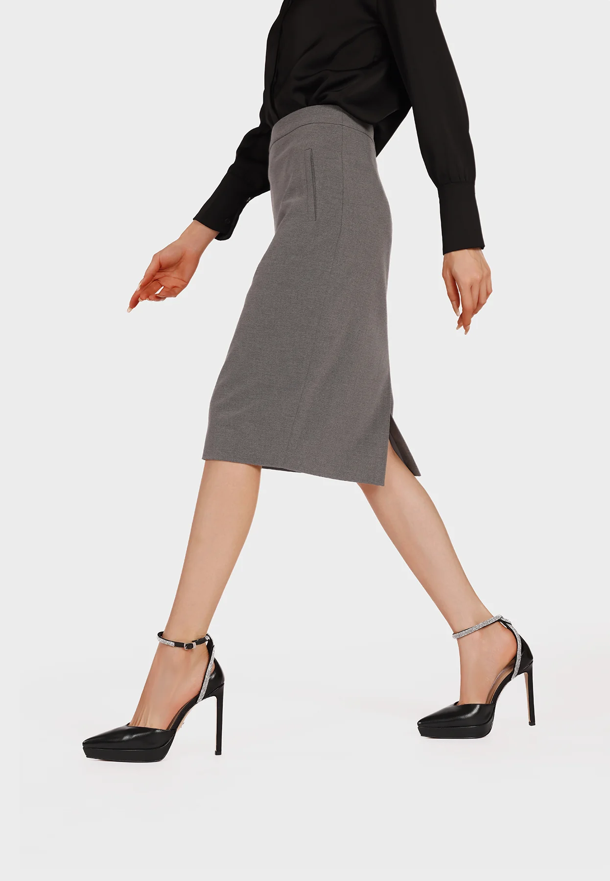 Décolleté donna platform con cinturino gioiello K4544 - Image 9