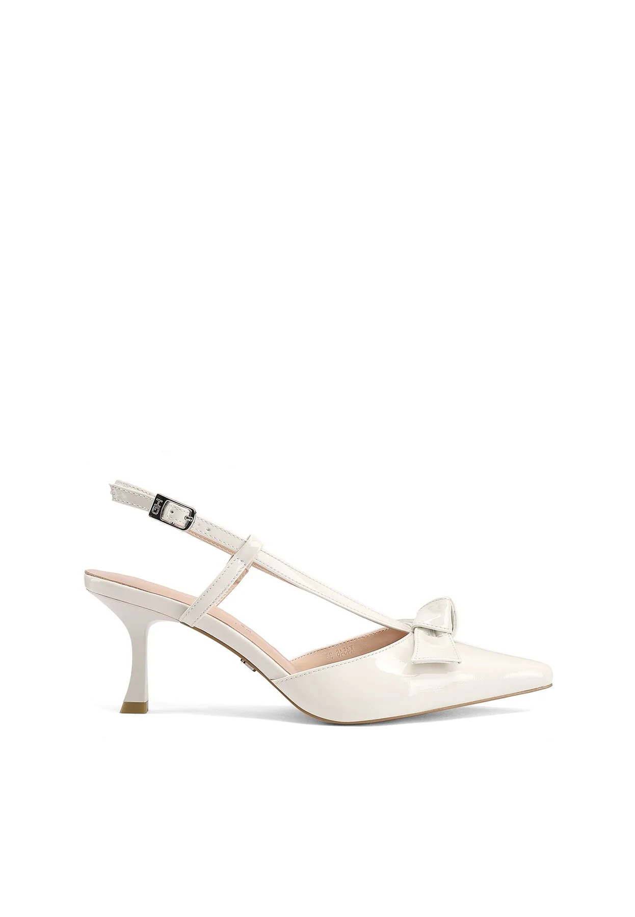 Decolletè Slingback a punta con fiocco e tacco medio K4546 - Image 10
