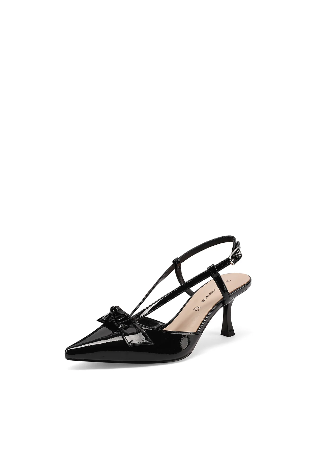 Decolletè Slingback a punta con fiocco e tacco medio K4546 - Image 19