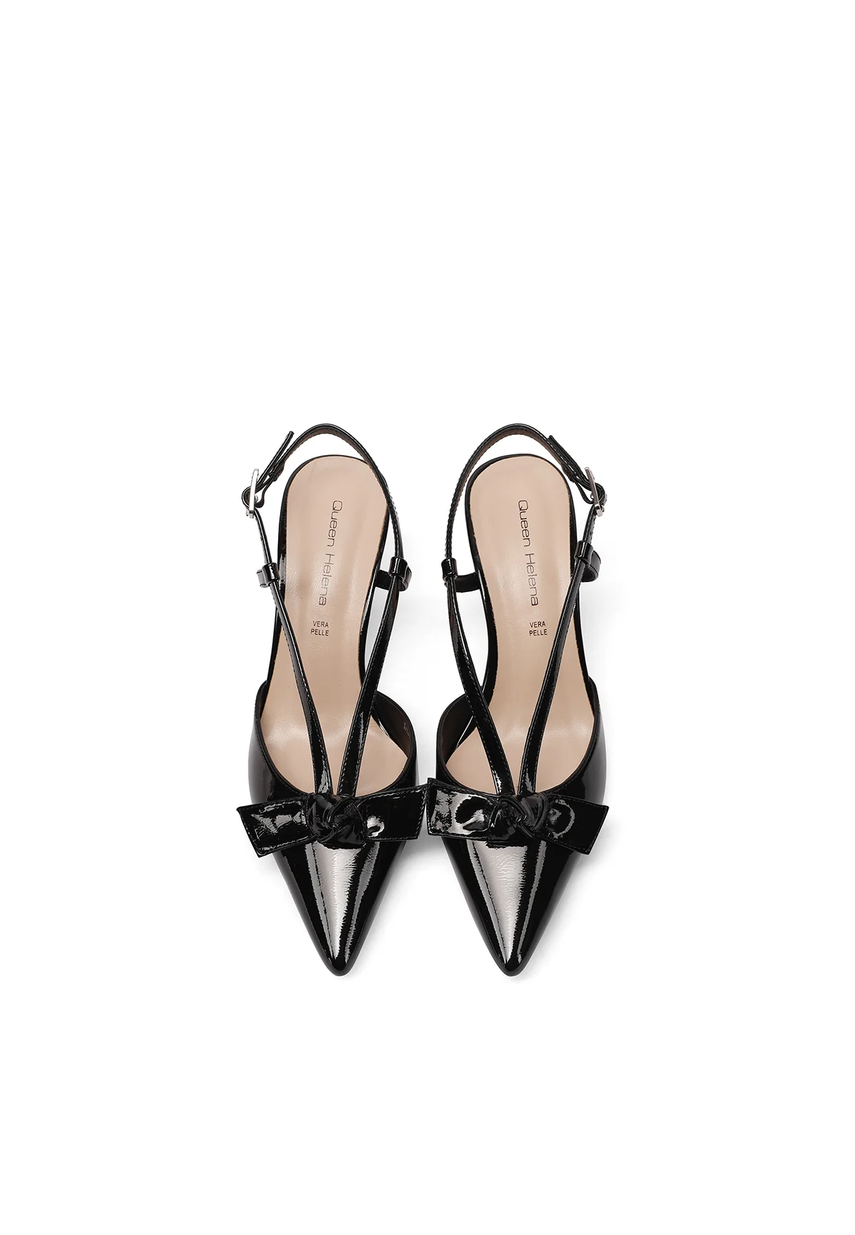 Decolletè Slingback a punta con fiocco e tacco medio K4546 - Image 22