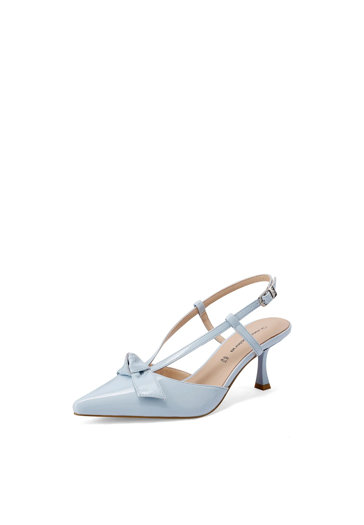 Decolletè Slingback a punta con fiocco e tacco medio K4546 - Image 5