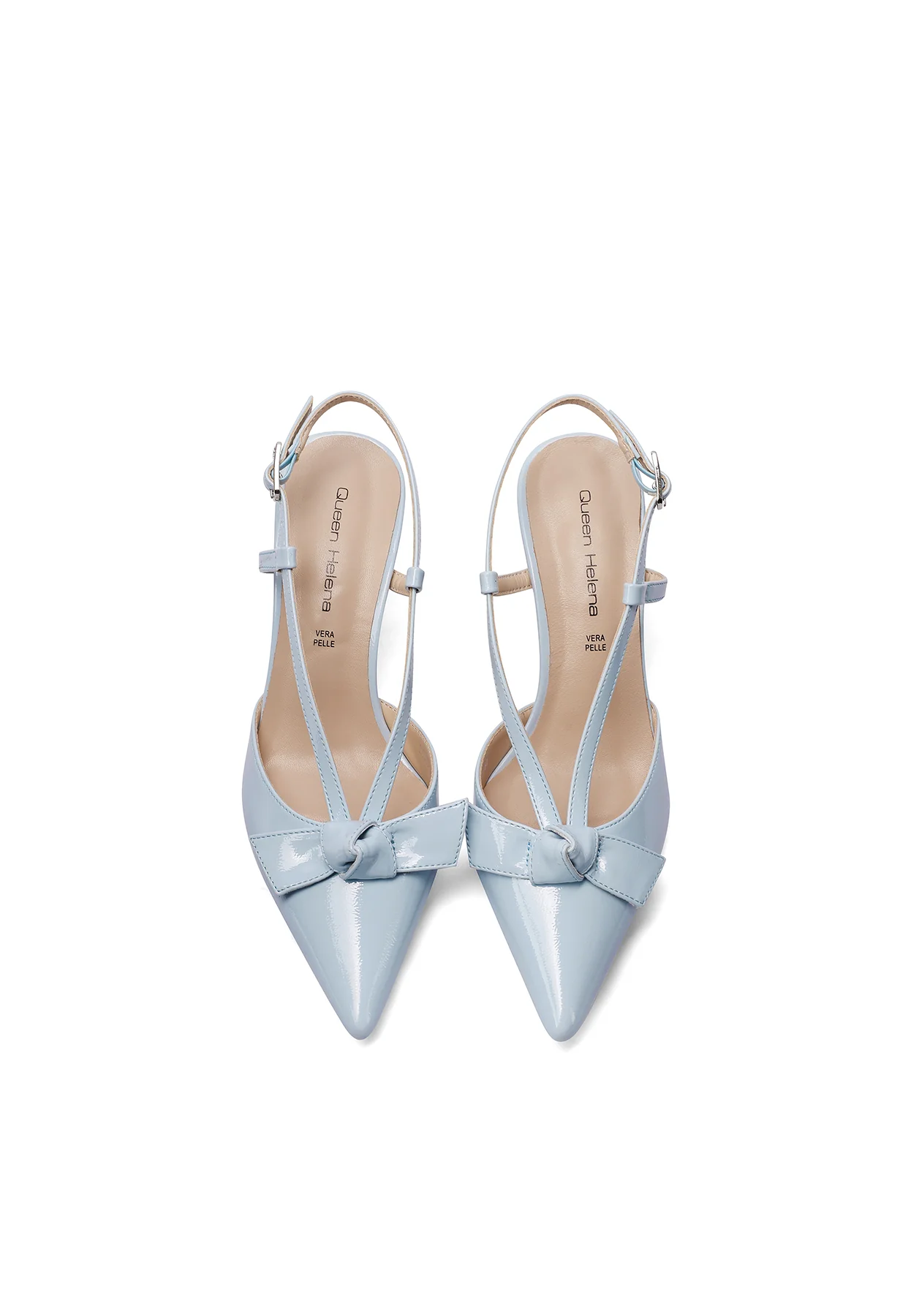 Decolletè Slingback a punta con fiocco e tacco medio K4546 - Image 6