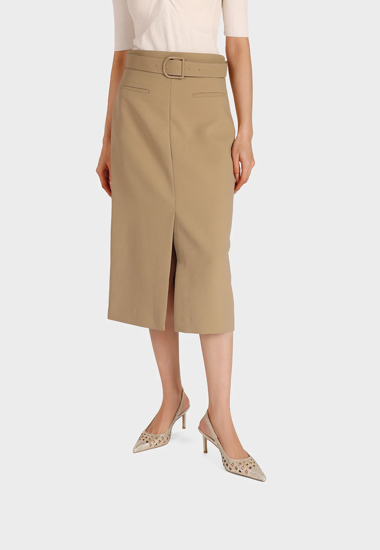 Décolleté donna slingback traforate eleganti K4554