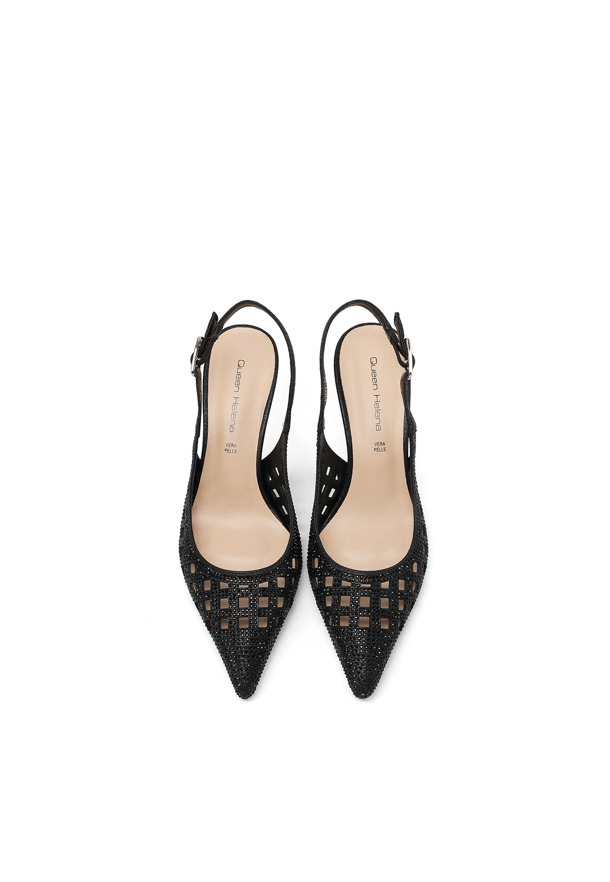 Décolleté donna slingback traforate eleganti K4554 - Image 14