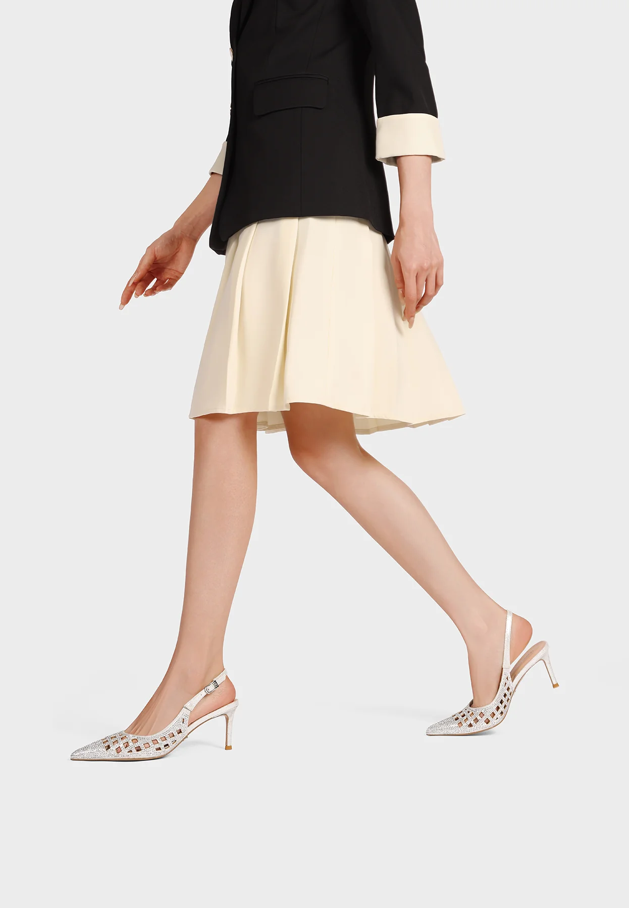 Décolleté donna slingback traforate eleganti K4554 - Image 24
