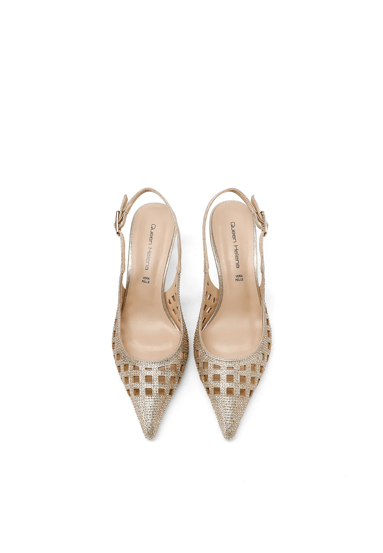 Décolleté donna slingback traforate eleganti K4554 - Image 6