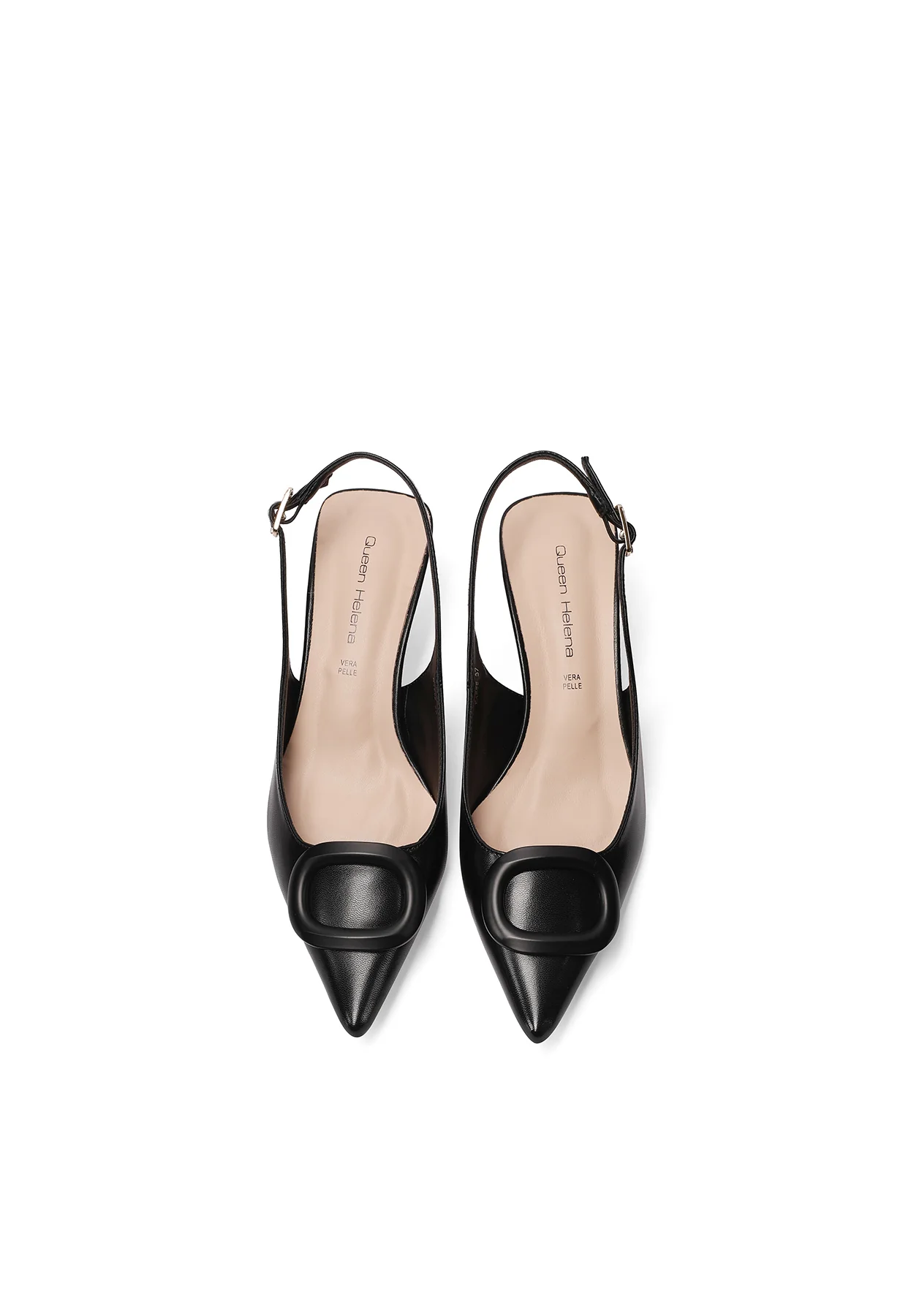 Decolleté slingback eleganti con tacco basso K4555 - Image 6