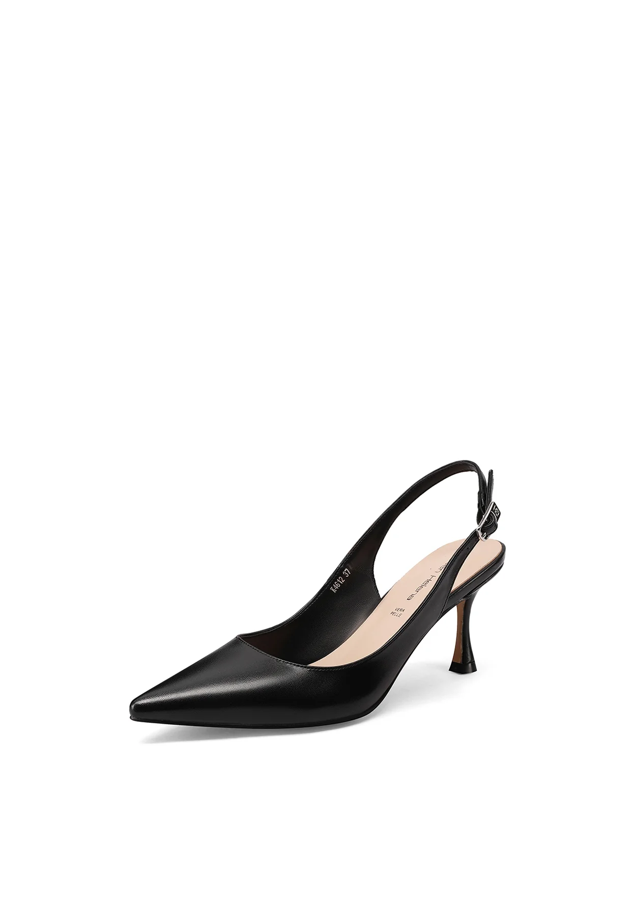 Decolleté slingback nere eleganti K4612 - Image 3