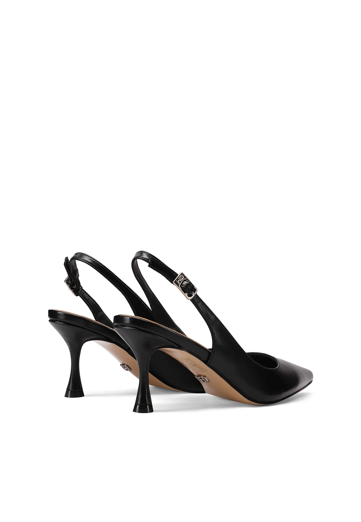 Decolleté slingback nere eleganti K4612 - Image 5