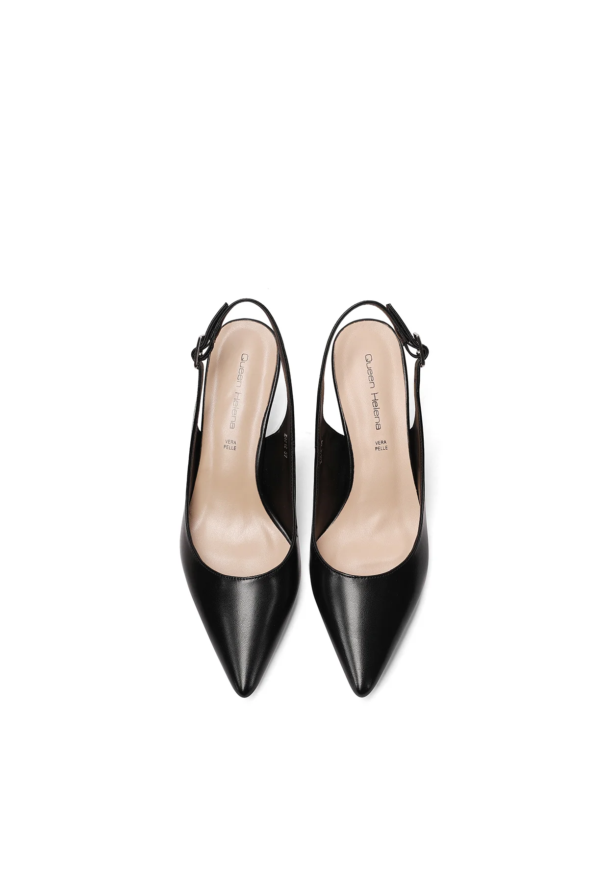 Decolleté slingback nere eleganti K4612 - Image 6
