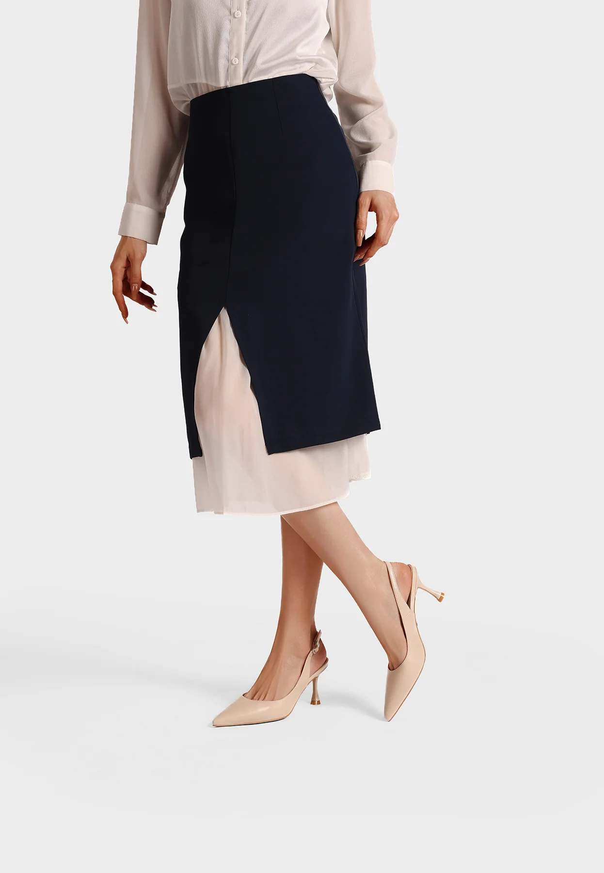 Decolleté slingback nere eleganti K4612 - Image 9