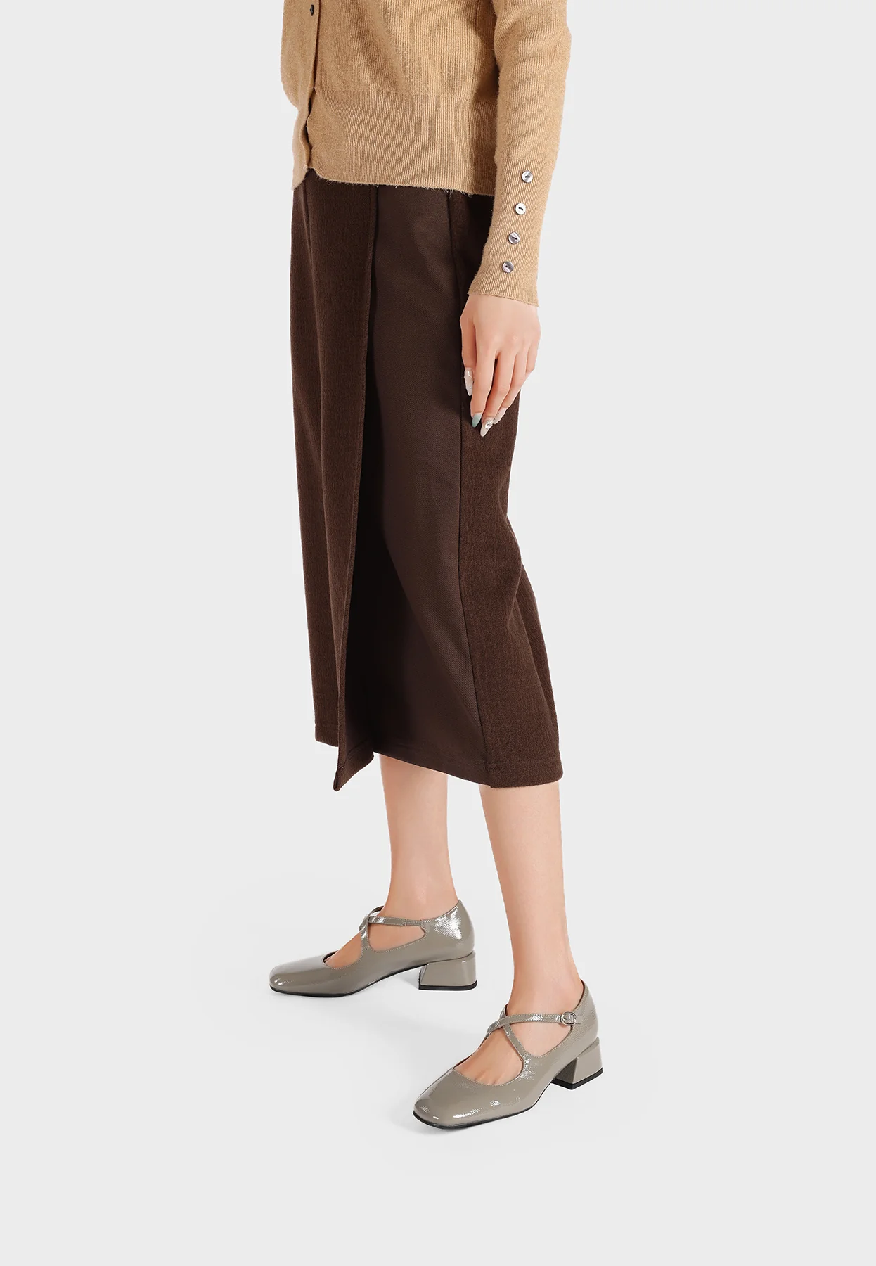 Decolleté Mary Jane donna eleganti tacco basso ZM10012 - Image 8