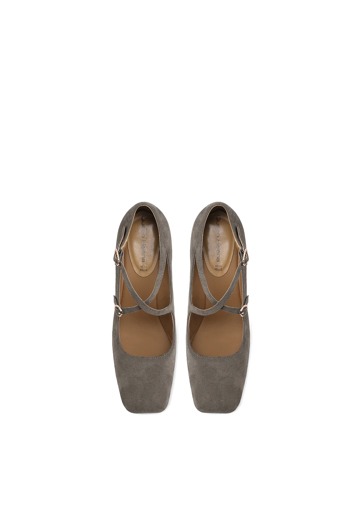 Decolletè con punta quadrata e incrocio ZM10009 - Image 12
