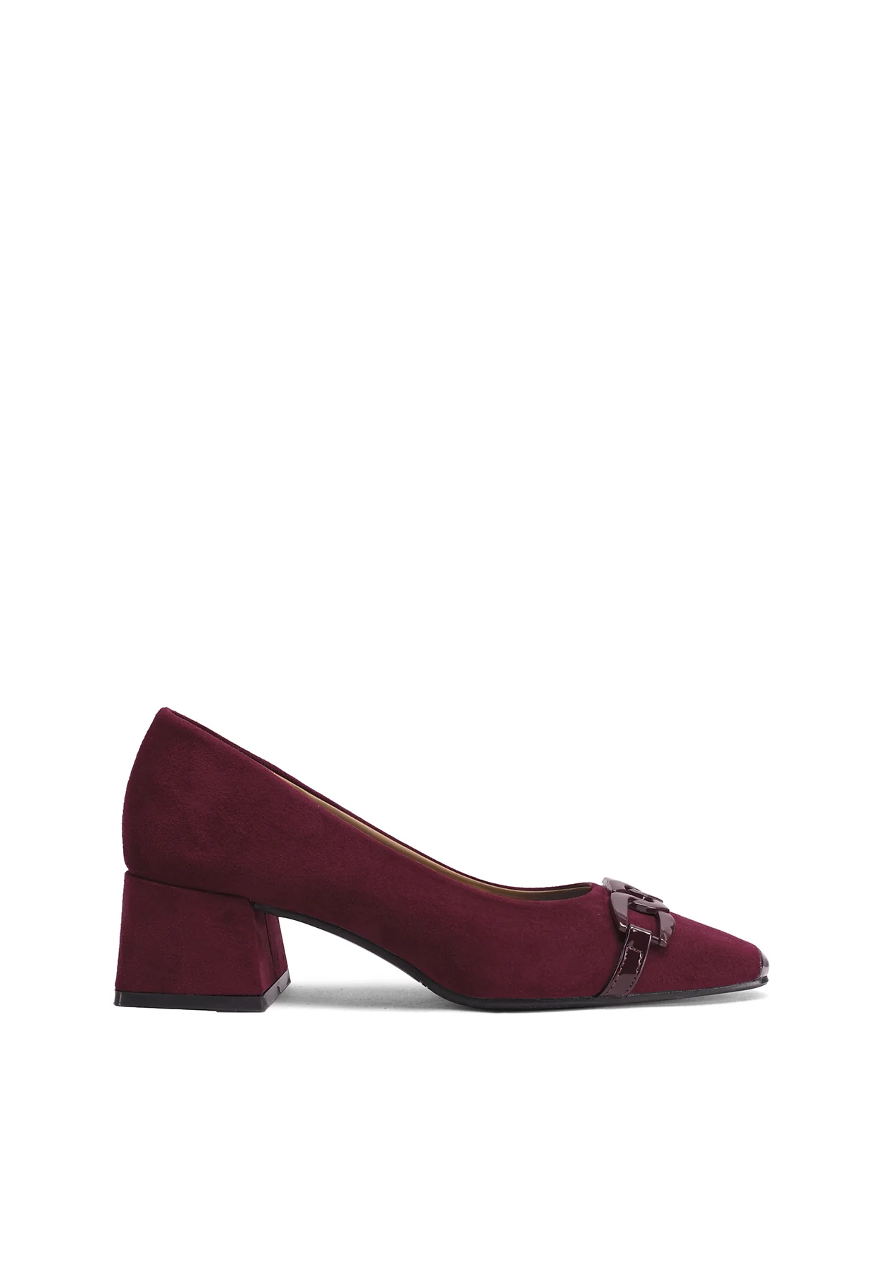 Décolleté donna eleganti tacco largo basso con fibbia ZM10013 - Image 2