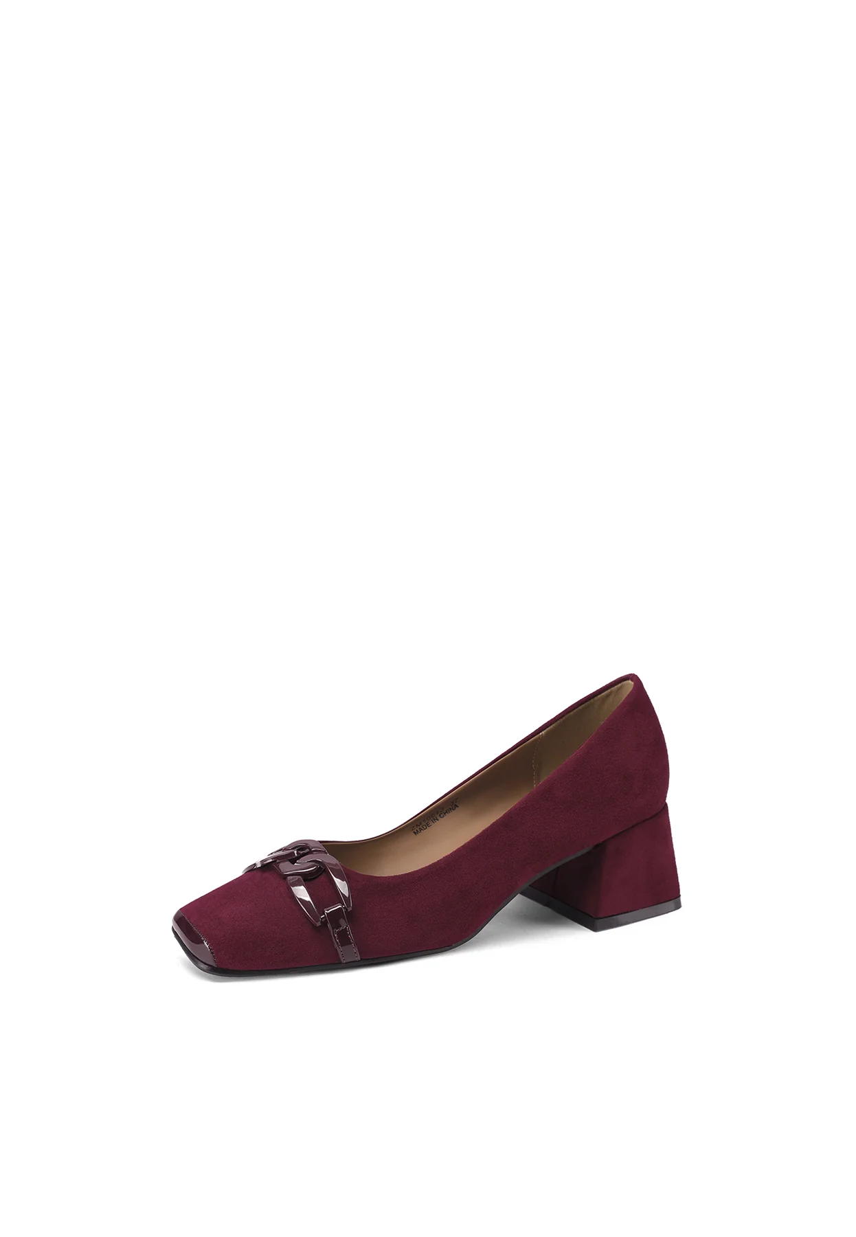 Décolleté donna eleganti tacco largo basso con fibbia ZM10013 - Image 3