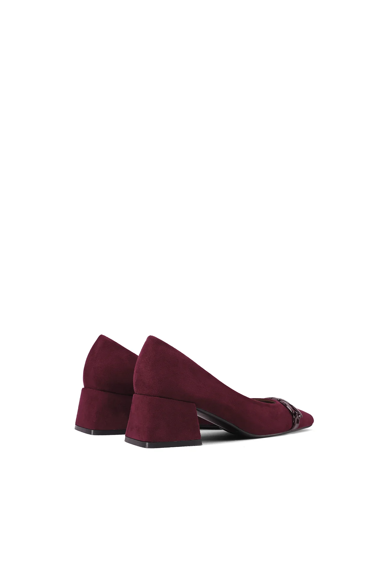 Décolleté donna eleganti tacco largo basso con fibbia ZM10013 - Image 4