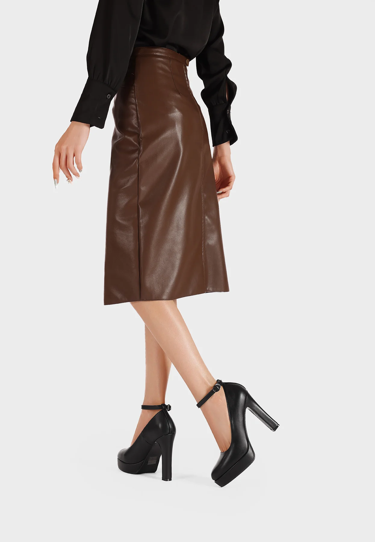 Décolleté donna eleganti tacco alto plateau ZM10023 - Image 14