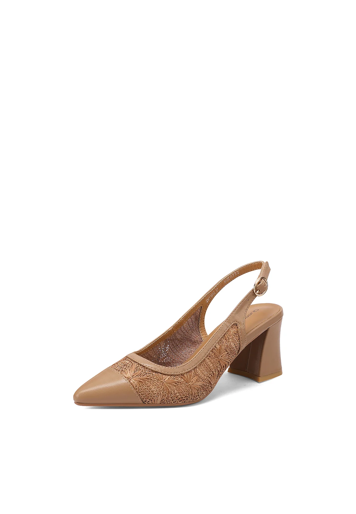 Décolleté slingback a punta intrecciate con decori ZM11012 - Image 3