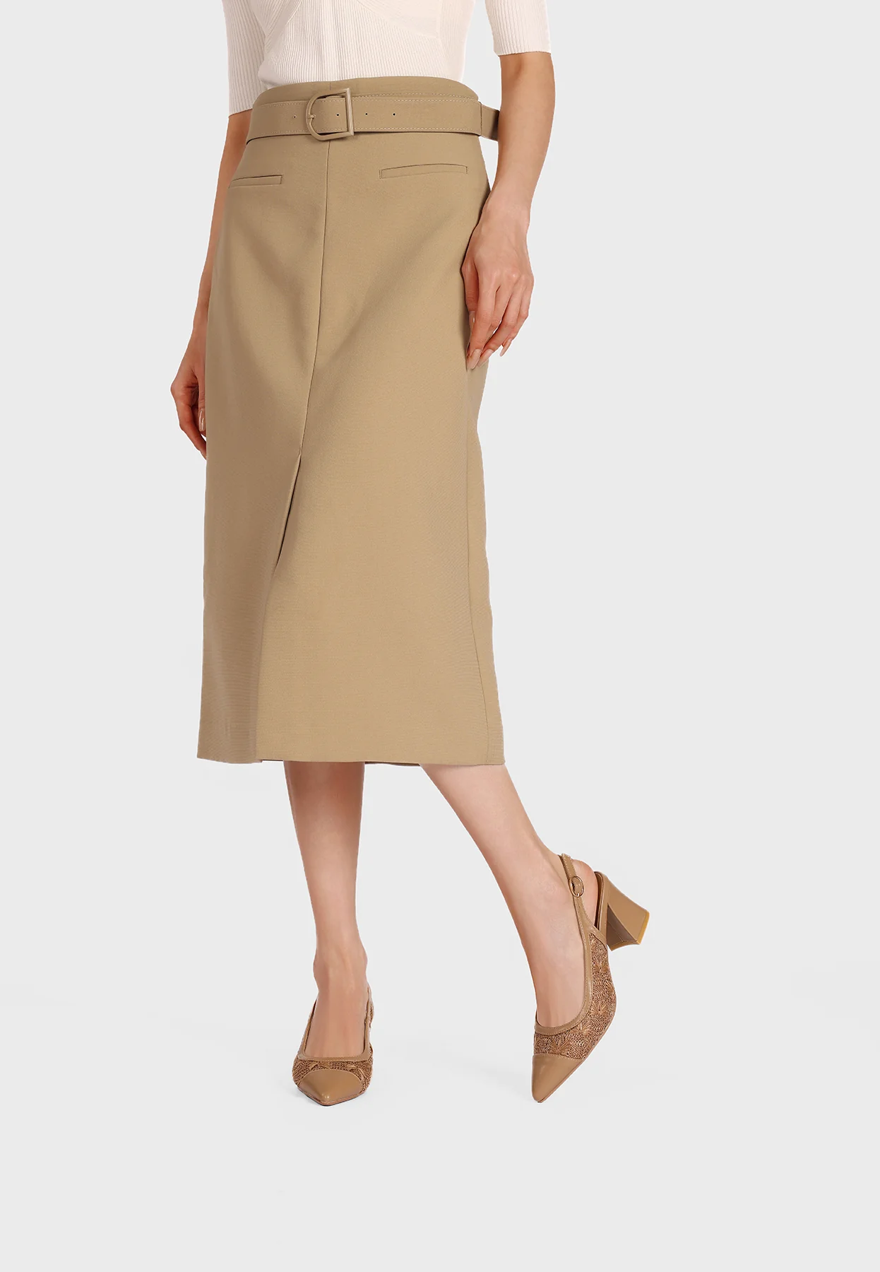 Décolleté slingback a punta intrecciate con decori ZM11012 - Image 8