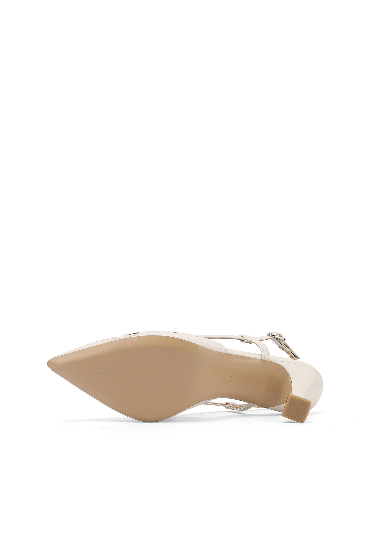 Décolleté slingback traforate a punta con tacco sagomato ZM11015 - Image 7