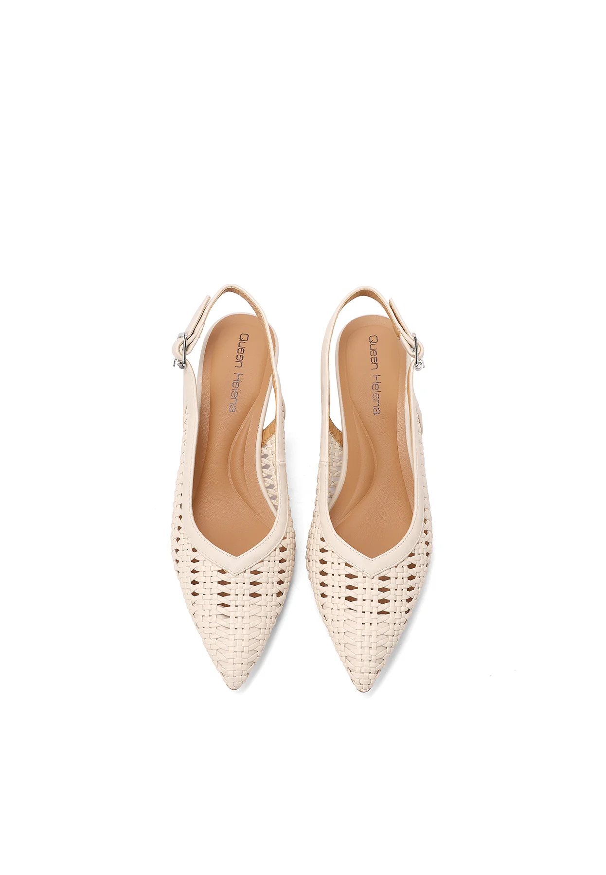 Décolleté slingback intrecciate con tacco sagomato ZM11016 - Image 14