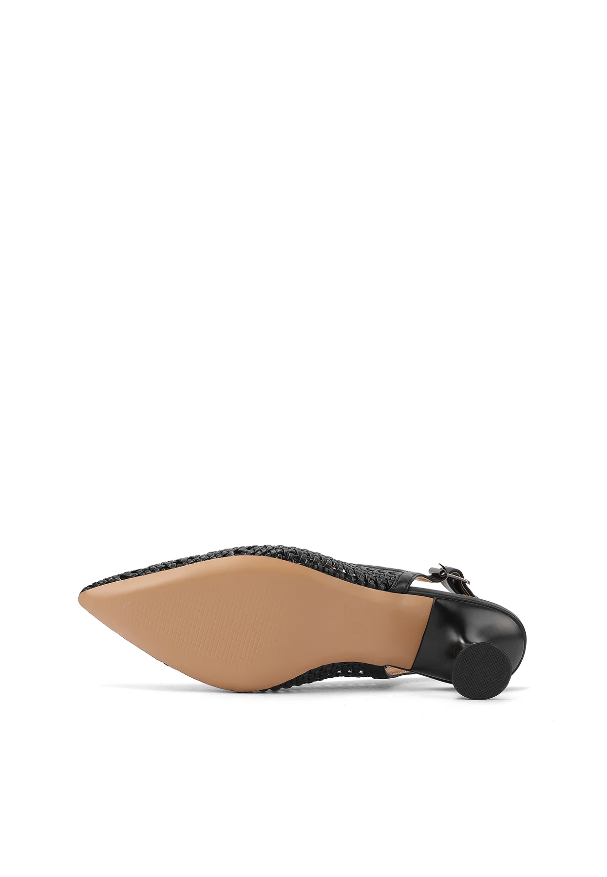 Décolleté slingback intrecciate con tacco sagomato ZM11016 - Image 7