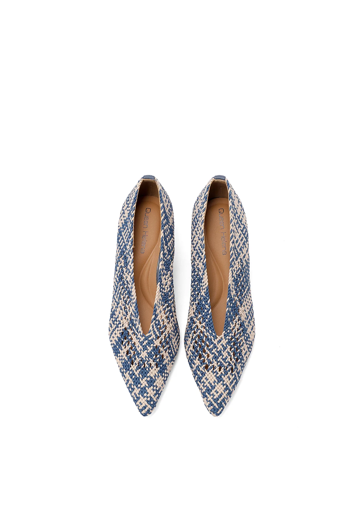 Décolleté intrecciate traforate con tacco sagomato ZM11018 - Image 14