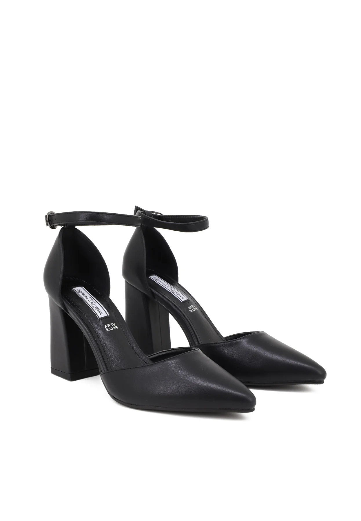 Décolleté con cinturino alla caviglia e tacco largo ZM7002 - Image 23
