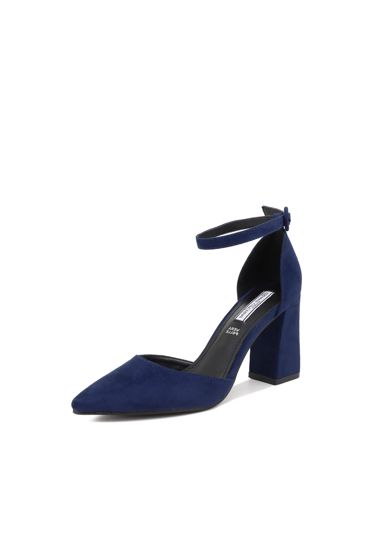 Décolleté con cinturino alla caviglia e tacco largo ZM7002 - Image 29
